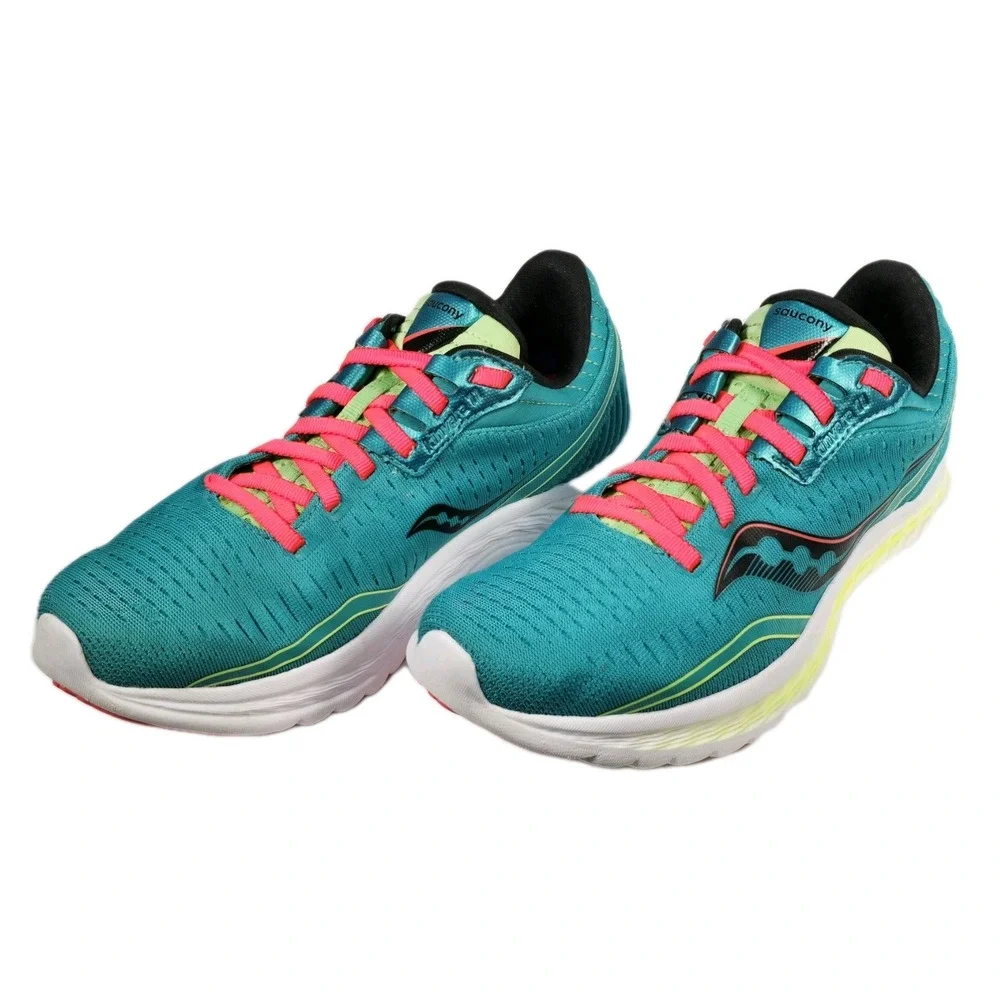 Saucony Women's Kinvara 11 Aqua Blue Running Shoes Sneakers Size 7 S10551-10